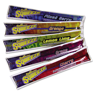 Squeeze Electrolyte Freezer Pops by Sqwincher – Pack of 150, Plastic, Assorted, Model 159200201