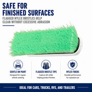 Vehicle Wash Brush Head by Carlisle FoodService Products – 2-1/2", Plastic, Green,red, Model 3646875