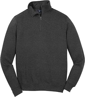 SPORT-TEK Unisex Tall Quarter Zip Sweatshirt Graphite Heather
