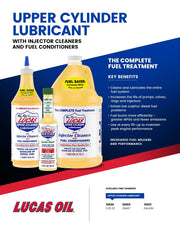 Fuel Treatment - 1 Gallon by Lucas Oil – 128 Fluid Ounce, Blend, clear yellow, Model 10013