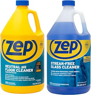 Zep Neutral pH Floor & Streak-Free Glass Cleaner - 1 Gal (1 Each) ECBD044