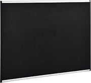 Global Industrial 72" W x 48" H Fabric Mesh Bulletin Board, Black
