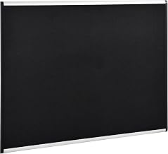 Global Industrial 72" W x 48" H Fabric Mesh Bulletin Board, Black