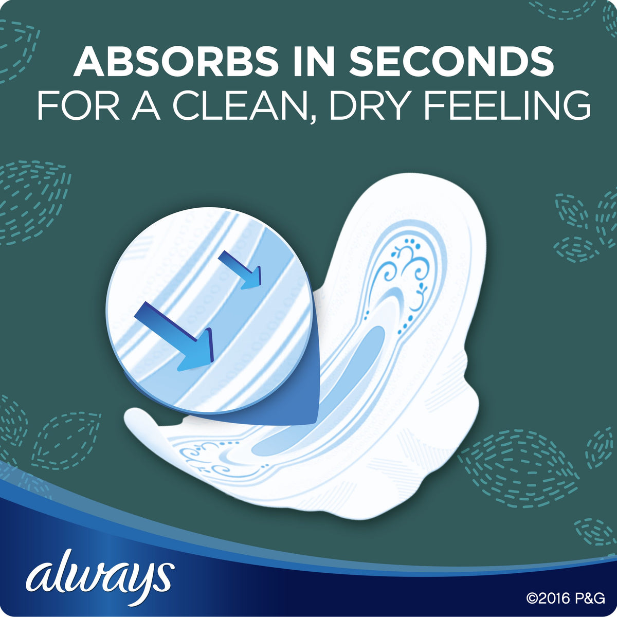 Pads Ultra Thin Size 4-28 Count Overnight (3 Pack) by Always – overnight, Pack of 3, Model 30662