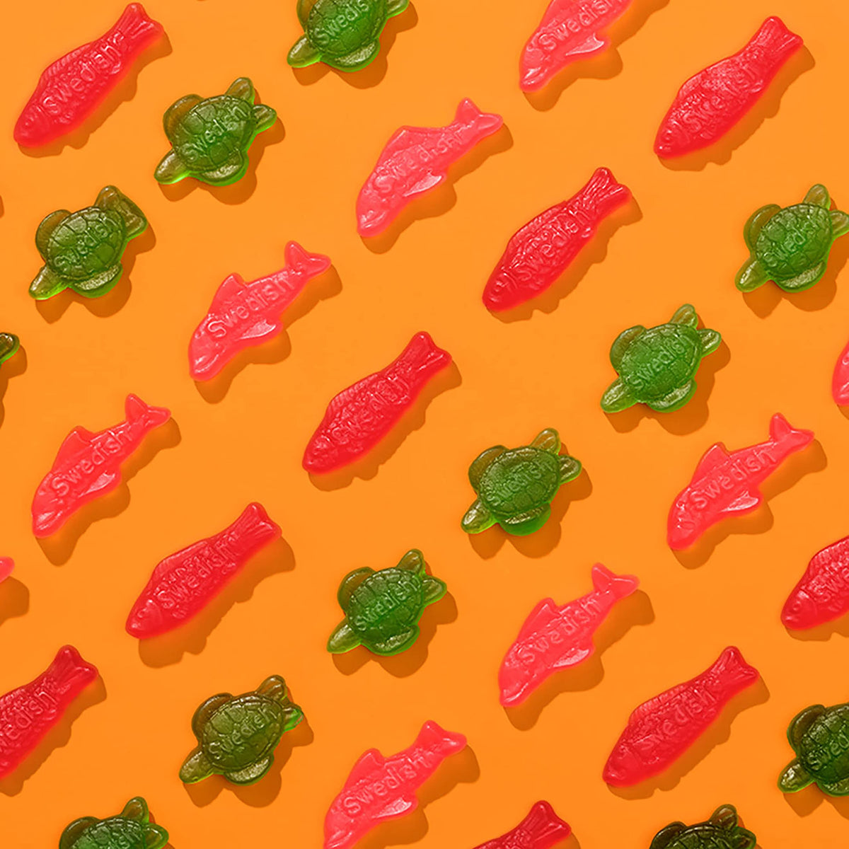 Swedish Fish Mixed-Fruit / 5.07 Oz (Pack of 12) / Green,Red Gummy Candy