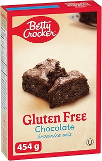 Betty Crocker Chocolate Gluten Free Brownie Mix, 454g/16 oz. Box (Imported from Canada)