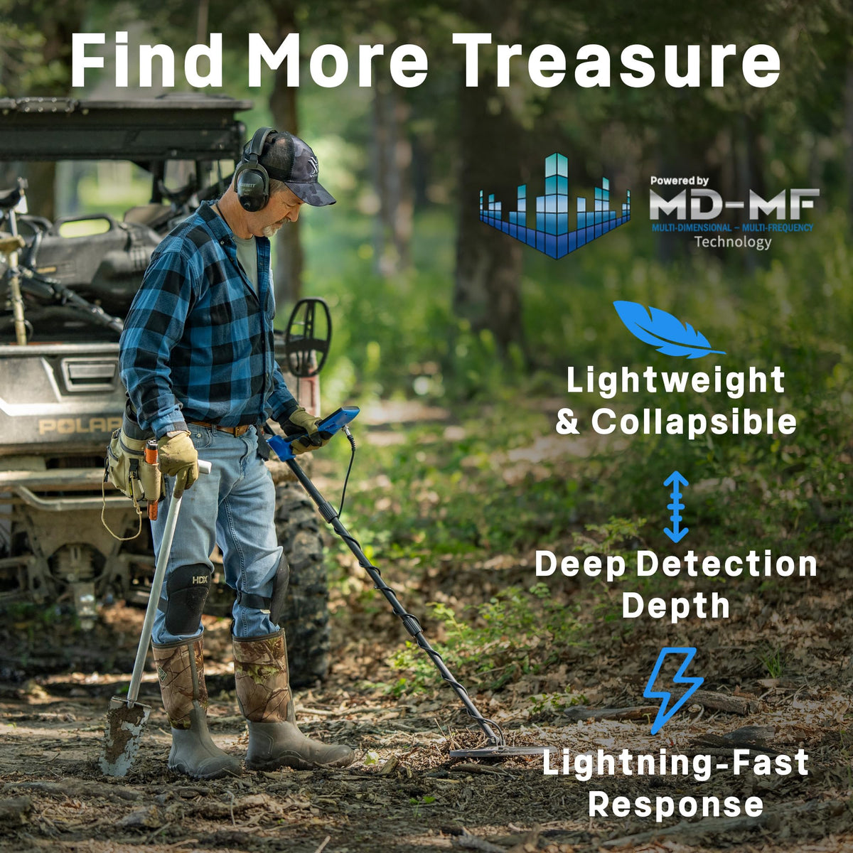 Vortex VX5 Bundle by Garrett Metal Detectors – VX5 Starter Kit, Metal, Blue, Pack of 6, Model 1142865