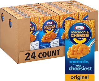 Kraft Original Macaroni & Cheese Dinner (24 ct Pack, 7.25 oz Boxes)