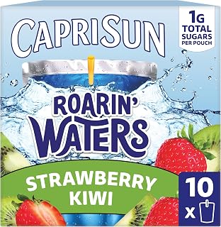 Capri Sun Roarin' Waters, 10 ct Box Strawberry Kiwi, 6 fl oz Pouches