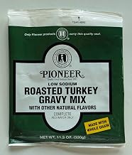 Pioneer Low Sodium Roasted Turkey Gravy Mix, 11.3 Ounce -- 6 per case.