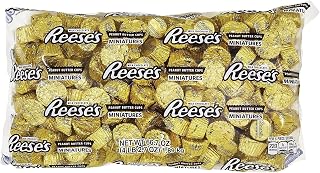 Reese's Miniatures Gold Foils Milk Chocolate Peanut Butter Cups Candy, Bulk, 66.7 oz Bulk Bag