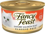 Purina Fancy Feast Salmon Feast Pate Wet Cat Food (24) 3 oz. Cans