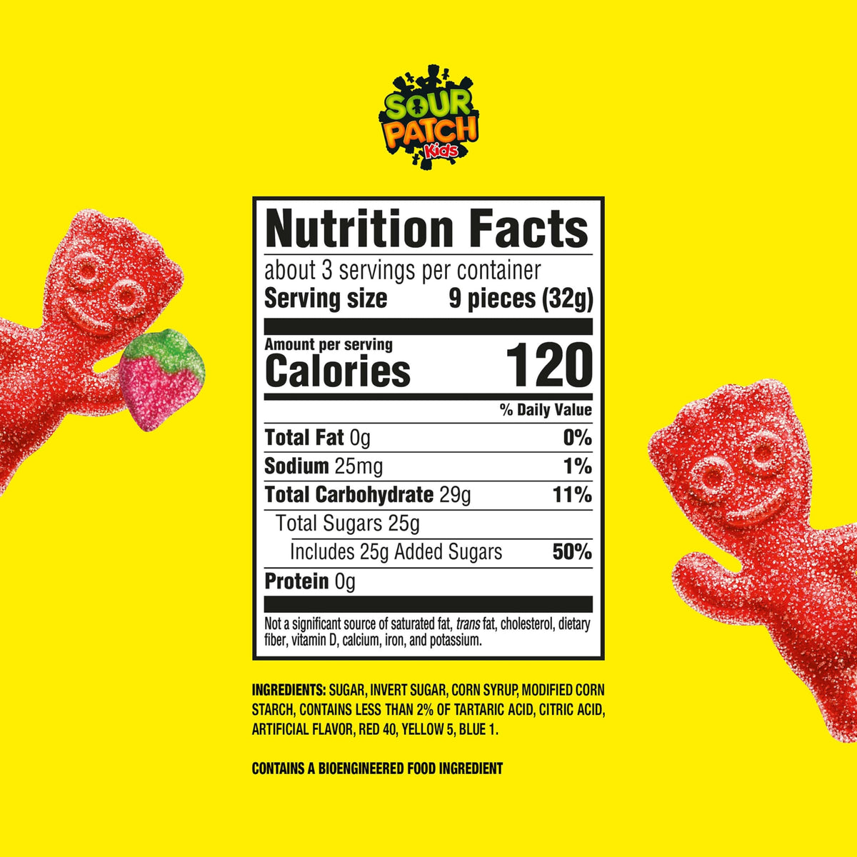 Sour Patch Kids Strawberry / 3.5 Ounce (Pack of 12) / 1 Gummy Candy