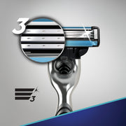 Mach3 Men's Razor by Gillette – 1 Count (Pack of 3), Black