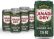 Canada Dry Ginger Ale Soda, 7.5 fl oz cans, 6 pack