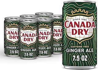 Canada Dry Ginger Ale Soda, 7.5 fl oz cans, 6 pack