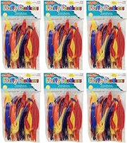 CLI Charles Leonard Duck Quills Feathers, Assorted Colors, 14 Grams Per Bag, 6 Bags (CHL63080-6)