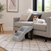 Lightweight 3-Step Pet Stairs by TRIXIE – Plastic, 3-Gray, Model 39475
