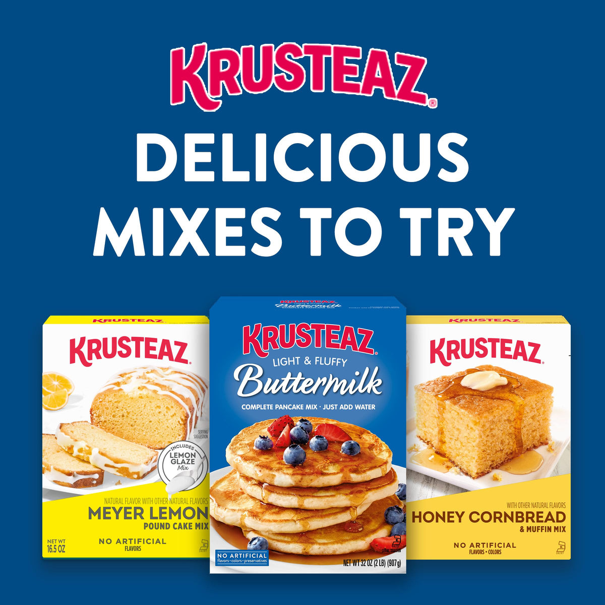 Vanilla Pound Cake Mix by Krusteaz – 16.5 Ounce (Pack of 12), Pack of 12