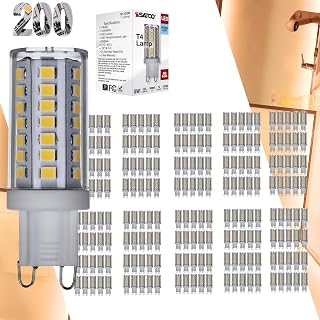 Satco S11239 5W/LED/G9/850/CL/120V/DIM – 5 Watt G9 LED Bulb; Clear Finish; 5000K Natural Light; T4 Shape; 120 Volt; 40W Equivalent; Dimmable (200 Pack)