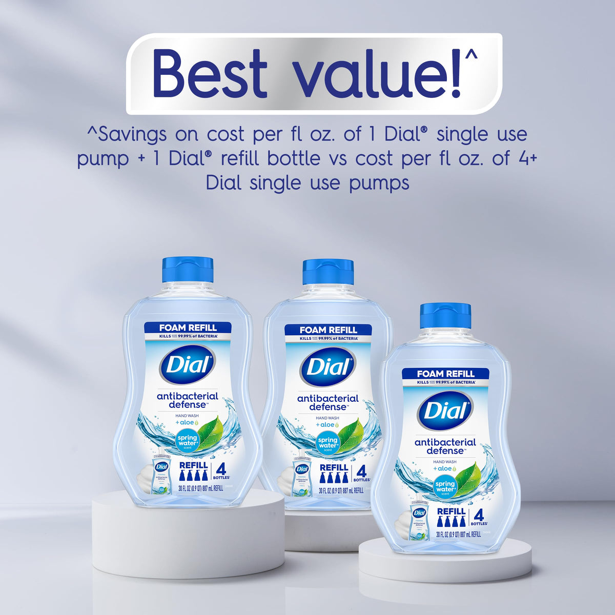 Dial 30 Fl Oz (Pack of 2) / Azul / 1 Hand Wash