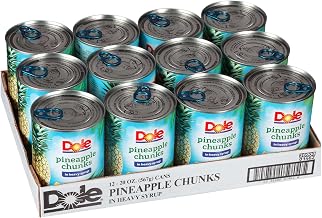 Dole Pineapple Chunks In Syrup, 20 Ounce -- 12 per case.