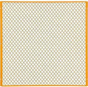 Global Industrial Machinery Wire Fence Partition Panel, 5'W, Yellow