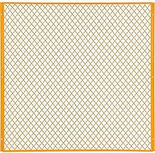 Global Industrial Machinery Wire Fence Partition Panel, 5'W, Yellow