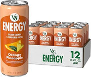 V8 Energy Orange Pineapple Energy Drink, 11.5 fl oz Can (12 Pack)