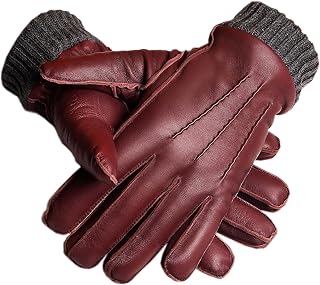 Premium Quality Lambskin Leather Winter Warm Driving Trekking Biking Cycling Gloves (XX-Large)