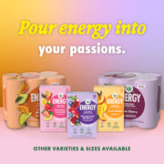 Energy Black Cherry and Pomegranate Blueberry Energy Drinks by V8 – Pack of 24 (8 Fl Oz), Variety Pack, Black Cherry & Pomegranate Blueberry, Model 200000027238