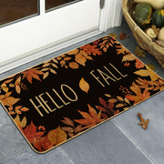 Artdmt Fall Maple Leaves Doormat, Non Slip Rubber Back, Brown 29x17in
