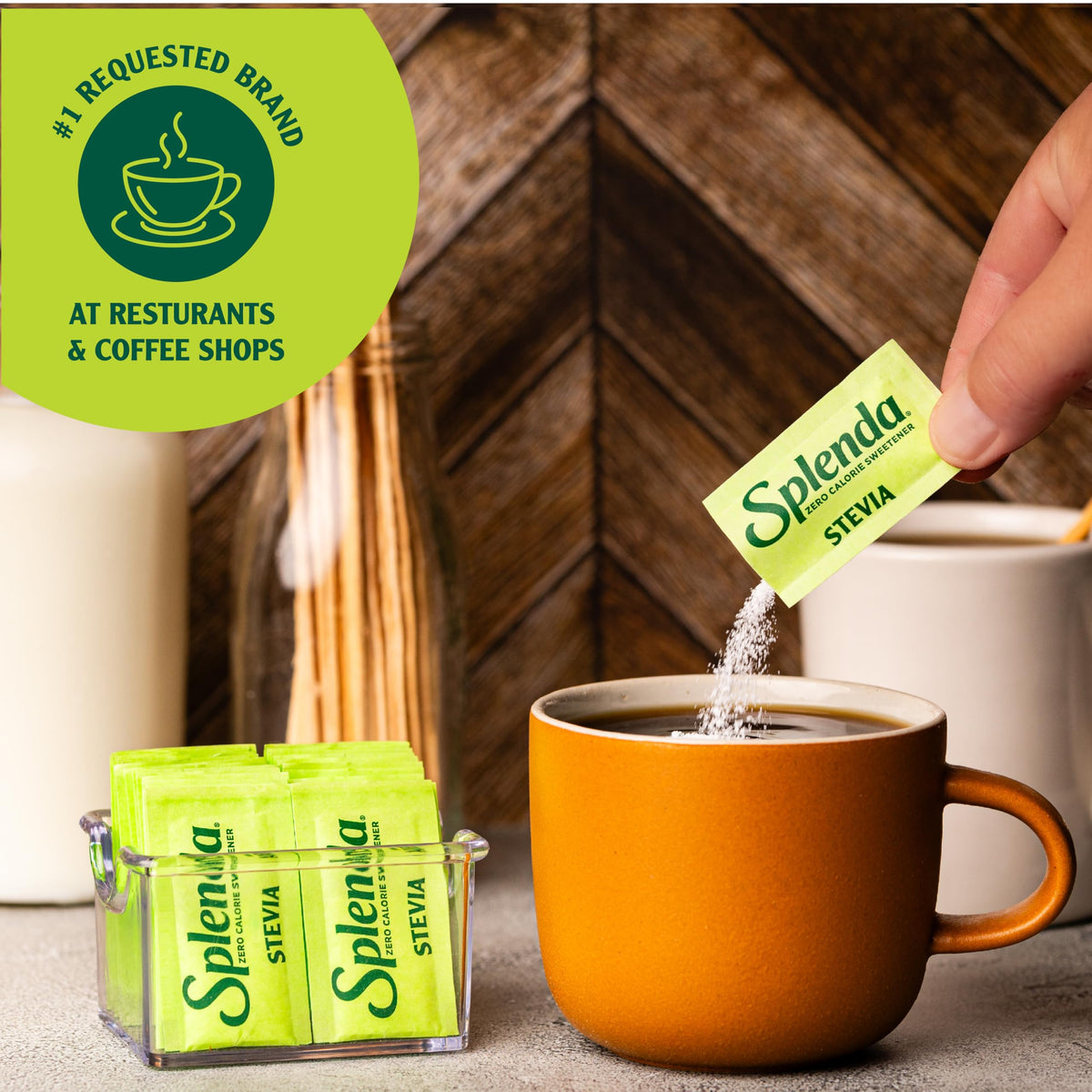 Stevia Zero Calorie Sweetener by SPLENDA – 500 Count (Pack of 1), White