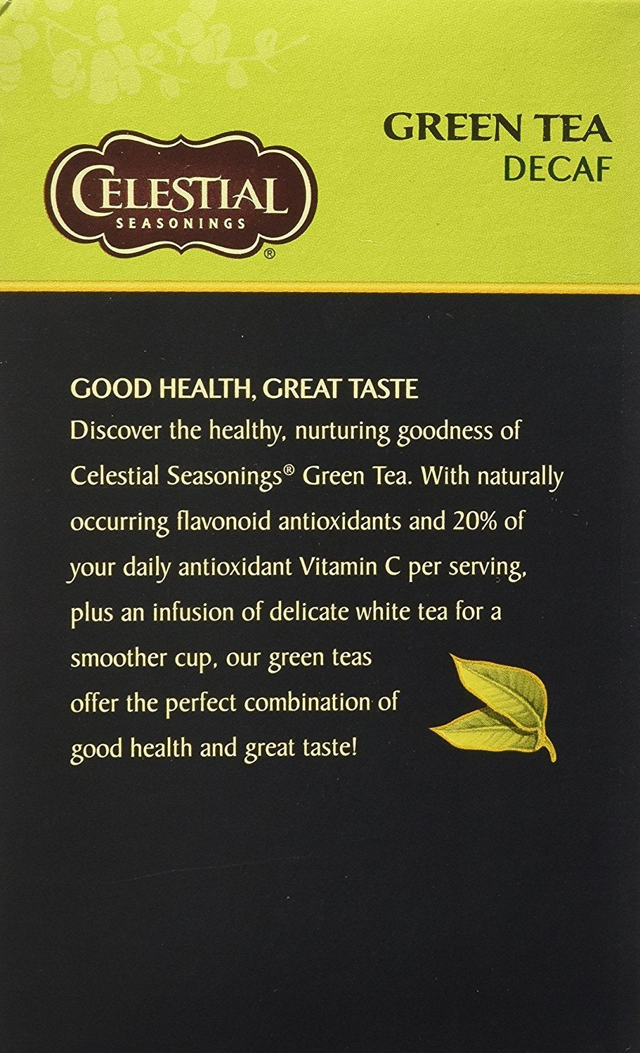 Celestial Seasonings Decaf Green / 40 Count (Pack of 1) / A865 Green