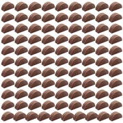 Alffun Wood Place Card Holders, Semicircular Stand, 100 Pcs Brown