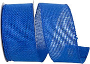 Reliant Ribbon Burlap Jute America Wired Edge, Royal, 2-1/2 Inch, 10 Yards