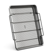 Baker's Secret Recycled Aluminum Roasting Pan with Rack, 17.7 x 13 Inch, Silver