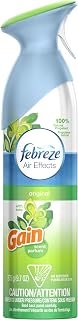 Febreze Air Freshener, Air Effects with Gain Original Fresh Scent, 9.7-Ounce (Pack of 3)