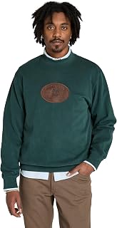 Timberland Men's Leather Badge Crewneck Sweatshirt