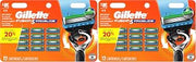 Gillette Fusion5 ProGlide Razor for Men, 12 Blade Refills with Precision Trimmer (Pack of 2)