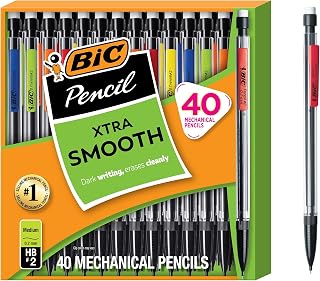 BIC Xtra Smooth Mechanical Pencil, 0.7 mm Medium Point, 40-Count Pack