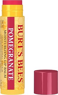 Burt's Bees 100% Natural Moisturizing Lip Balm, Pomegranate With Beeswax And Fruit Extracts, 0.15 Ounce