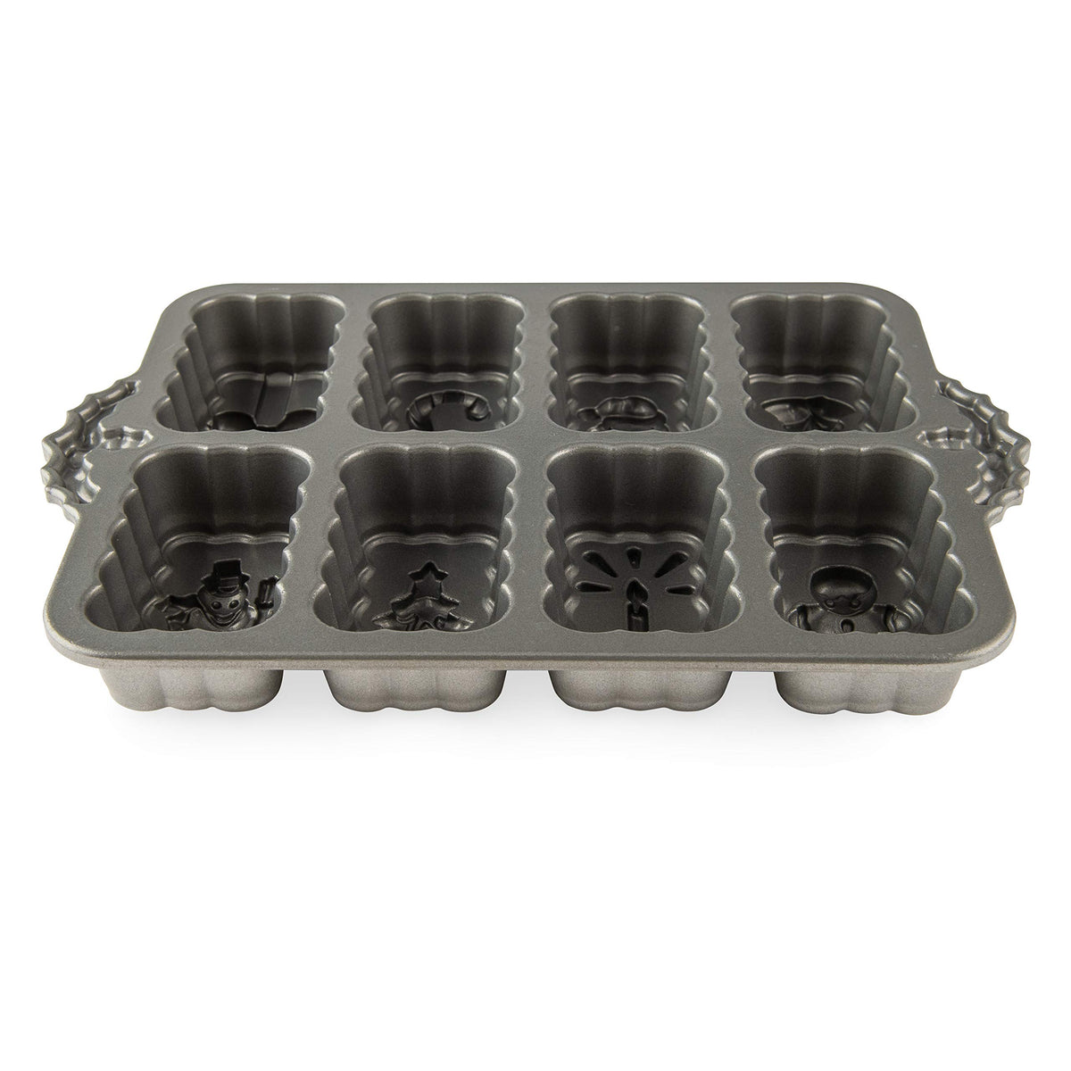Holiday Mini Loaves Pan by Nordic Ware – 6 Cups, Aluminum, Silver, Model 53948