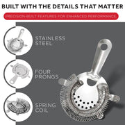 Bar Stainless Steel Strainer by Winco – Stainless Steel, Model BST-4P