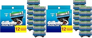 Gillette ProGlide Razor Refills for Men, 12 Razor Blade Refills, (Pack of 2)