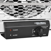 Electric Garage Unit Heater With Thermostat by Global Industrial – 14.75"L x 18.94"W x 17.5"H, Steel, Gray, Model PH-954