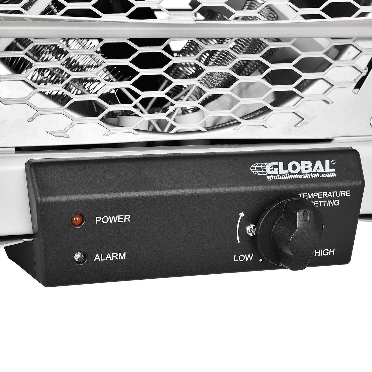 Electric Garage Unit Heater With Thermostat by Global Industrial – 14.75"L x 18.94"W x 17.5"H, Steel, Gray, Model PH-954