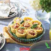 Simax Borosilicate Glass Pie Dish, 10.25 Inch Deep Round, Clear