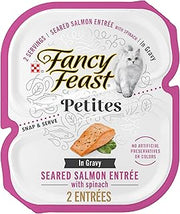 Purina Fancy Feast Petites Seared Salmon Wet Cat Food, 2.8 oz, 12-Pack