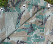 Camouflage/Green Tarp by Tarpsdirect – 8'x10', High Density Polyethylene, Green, Model CAMO8x10